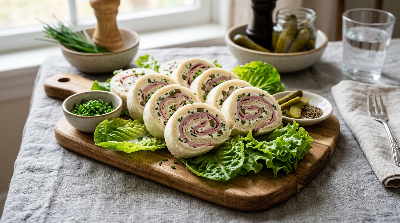 Ham and cream cheese rolls