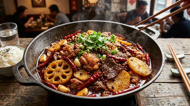 Ma La Xiang Guo (Spicy Numbing Stir-Fry Pot)