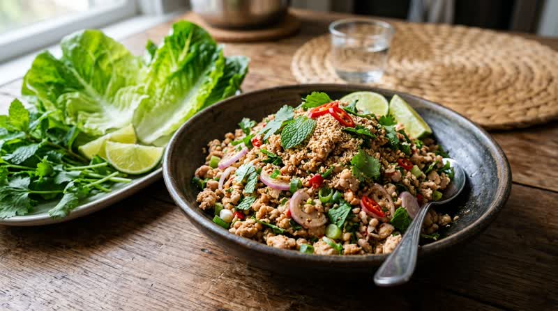 Laotian Larb Gai (Spicy Chicken Salad)