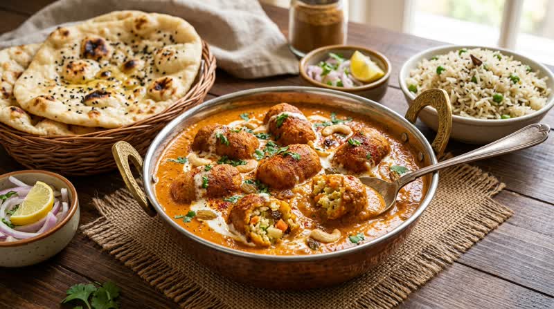 Malai Kofta (Vegetable Dumplings in Creamy Gravy)