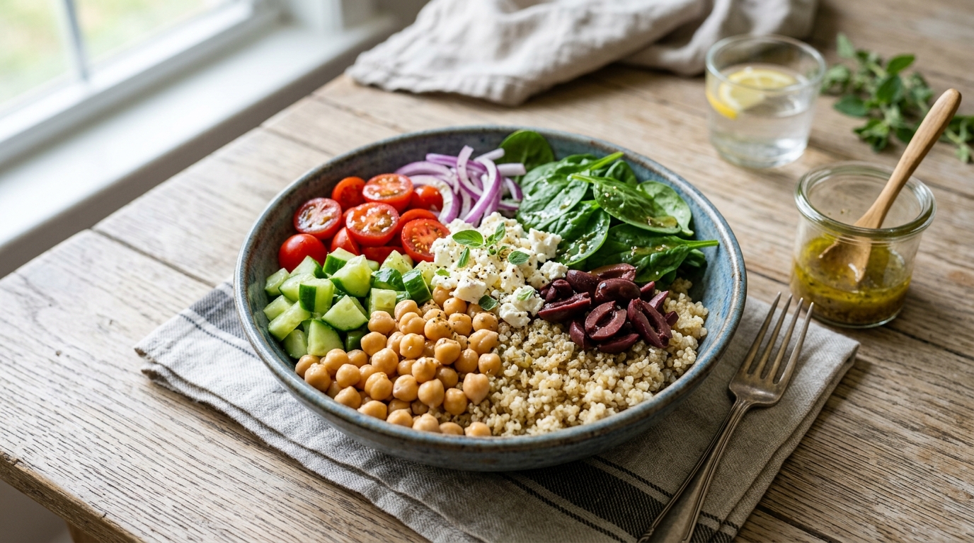Mediterranean Chickpea & Quinoa Power Bowl