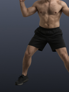 Half jacks - emphasize lower body movement